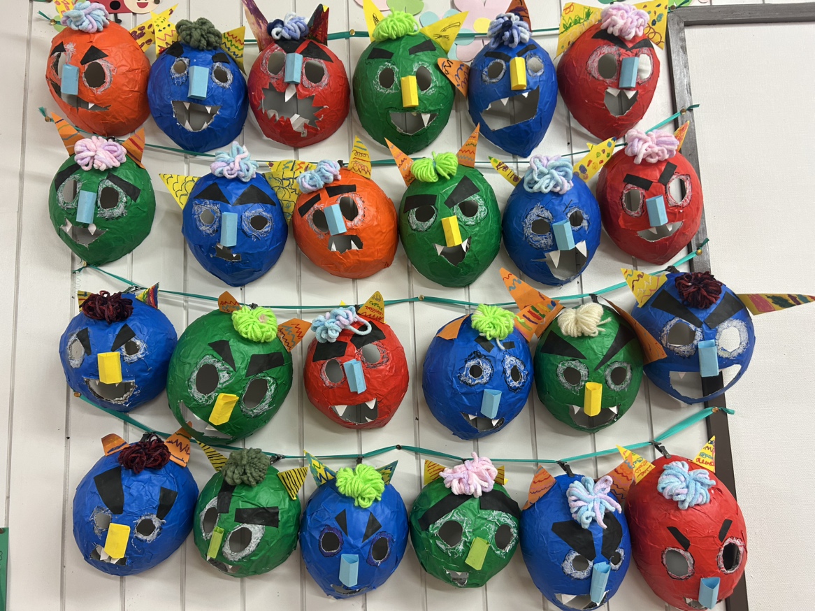 鬼のお面を作ったよ👹